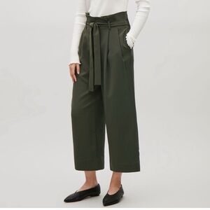 COS Dark Green Cropped Pants